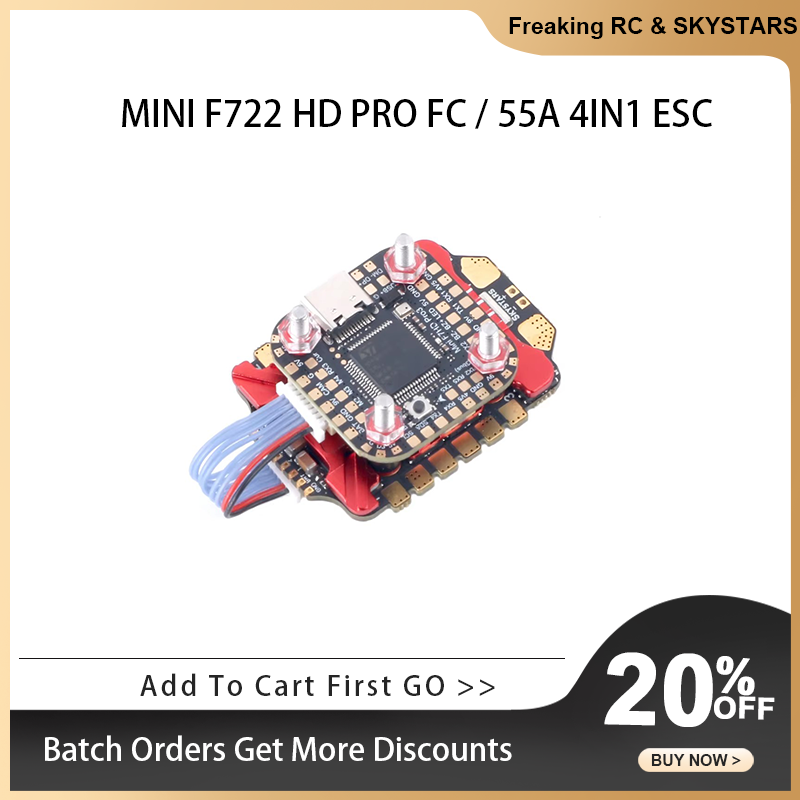 SKYSTARS F722FC & AM32 55A 4IN - Foxeer Reaper F4 128K 65A Esc ulasan dan harga